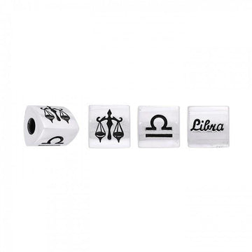 Triangle Libra Zodiac Silver Bead TBD103 - Jewelry